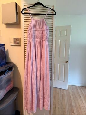 American Eagle Outfitters Light Pink Maxi Sundress
